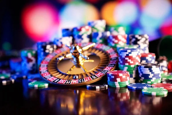 bunda live casino studio with multiple baccarat tables